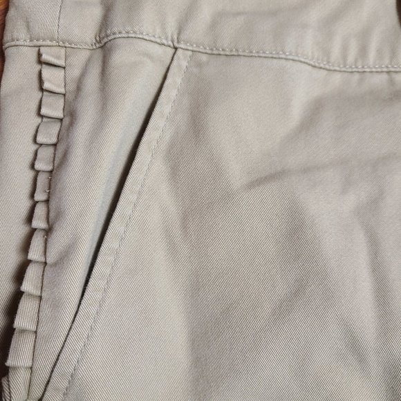 LANE BRYANT Solid All Tan Cropped Pants with Pockets  Womens Plus Size 28 - Picture 2 of 5